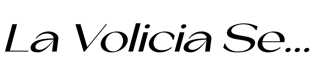 La Volicia Semi Bold Italic